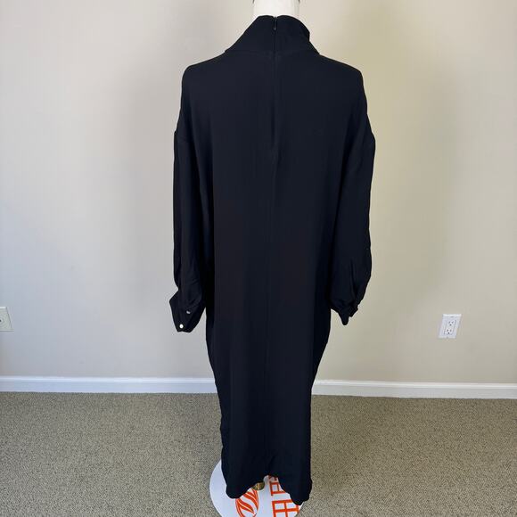 BR Long Sleeve Side Slit Maxi Dress US Women's XL - Picture 2 of 9